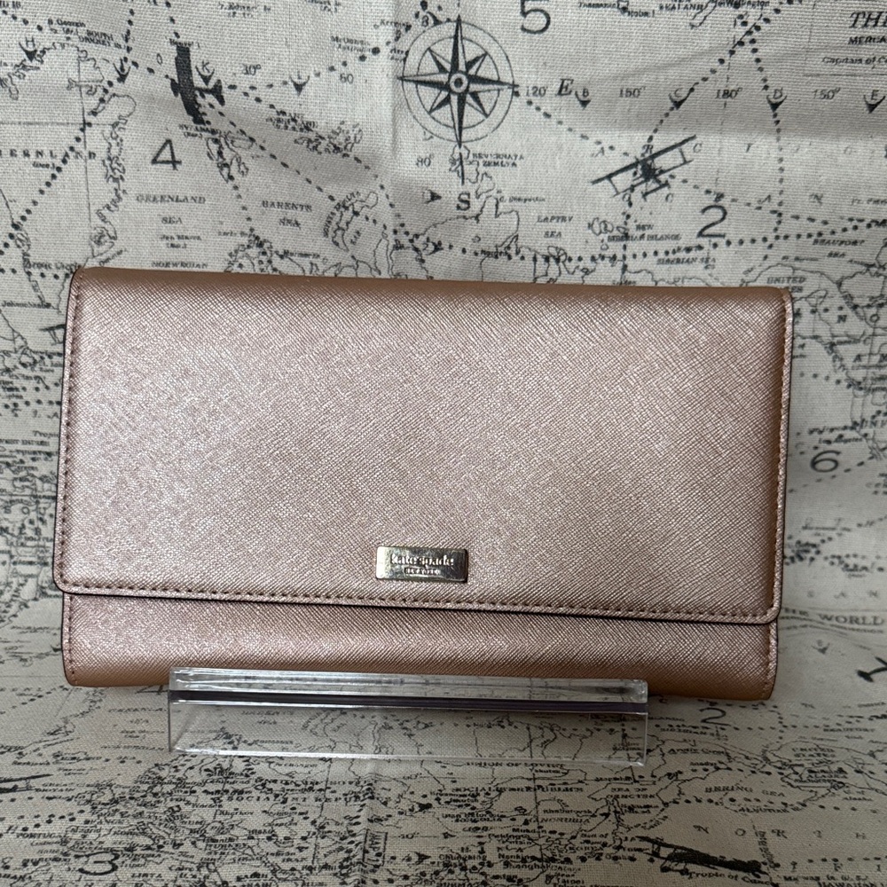 Kate Spade Metallic Pink Wallet
